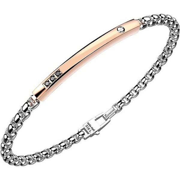 Bracciale Zancan Uomo Hi Teck in Acciaio EHB176