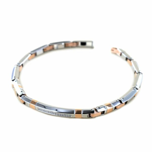 Bracciale Zancan Uomo Hi Teck in Acciaio EHB283