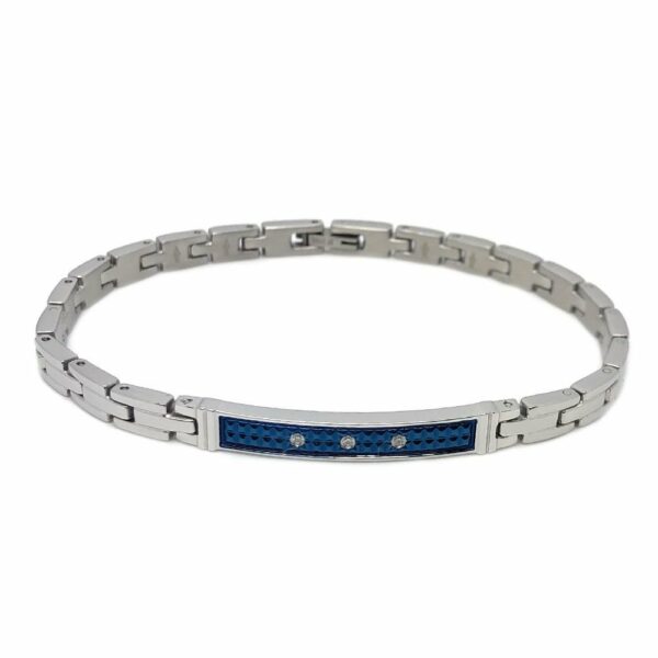 Bracciale Zancan Uomo Hi Teck in Acciaio EHB197