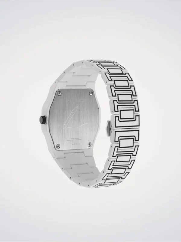 Orologio D1 Milano Uomo White Sketch  in Policarbonato D1-PCBJ34 - immagine 3