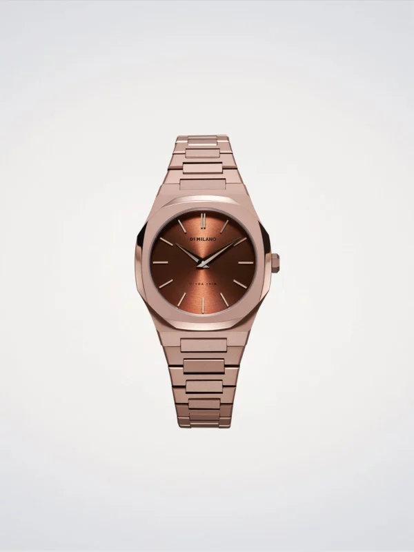 Orologio D1 Milano Chocolatino Ultra Thin 34 mm in Acciaio D1-UTBL15