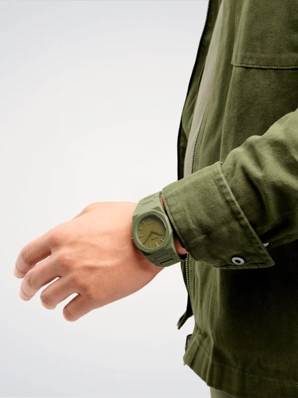 Orologio D1 Milano Military Green 40,5 mm in Policarbonato D1-PCBJ22 - immagine 5