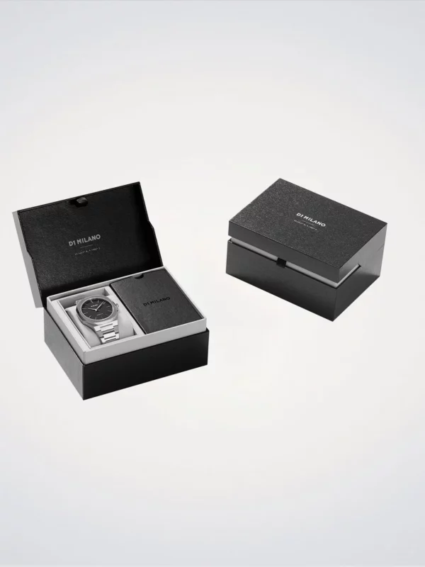 Orologio D1 Milano Uomo Re_Silver Ultra Thin 40 mm in Acciaio D1-UTBJ40 - immagine 7