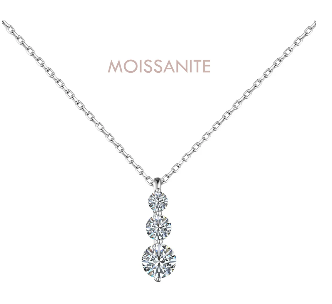 Collana Almira Gioielli Donna in Argento con moissanite NCOUR40